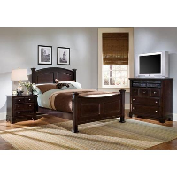 Vaughan Bassett Furniture Hamilton Franklin Merlot