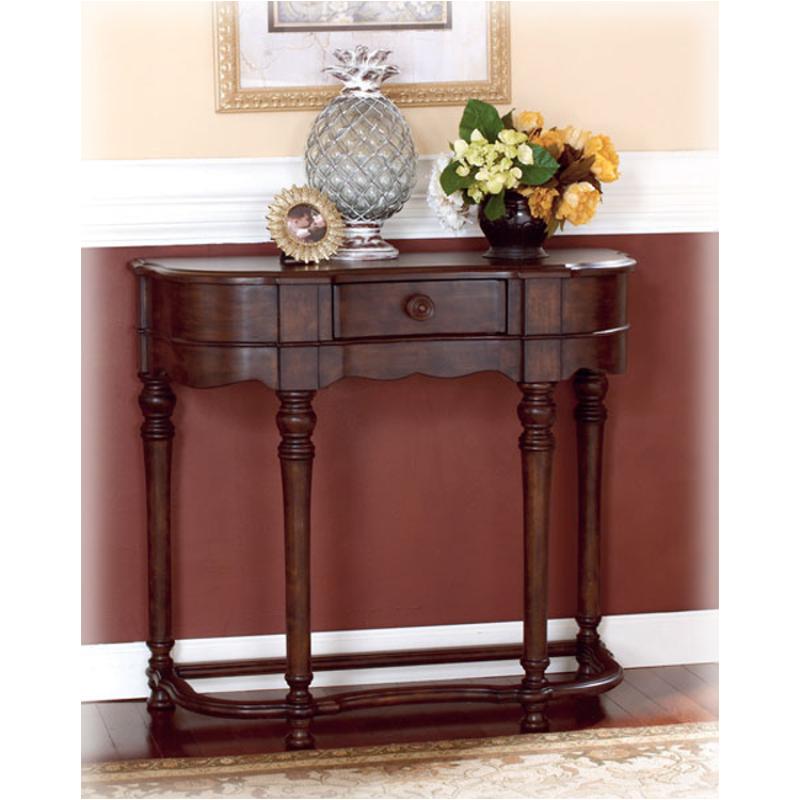 T4964 Ashley Furniture Brookfield Dark Brown Sofa Table