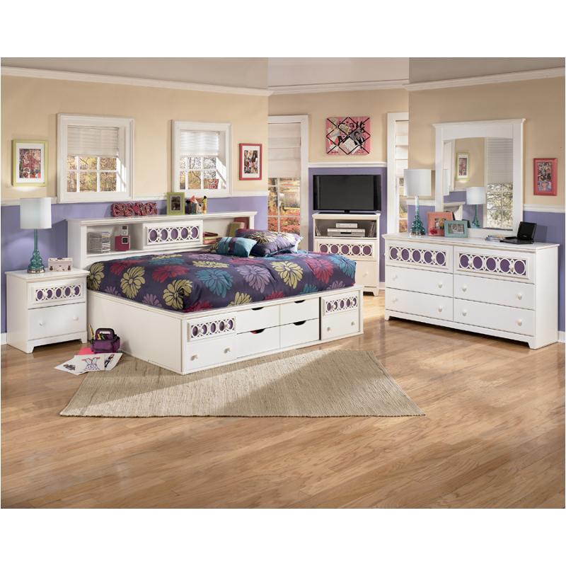 B13185fl Ashley Furniture Full Bedside Bookcase Storage Bed