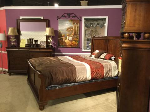 brown wooden bedroom furniture