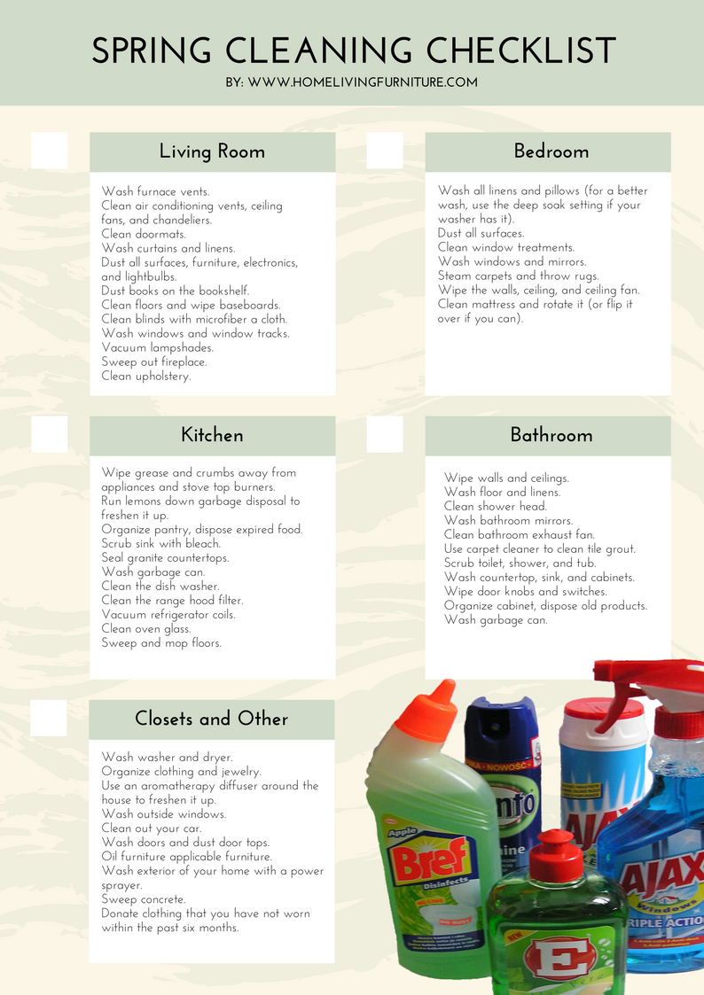 Spring Cleaning Checklist