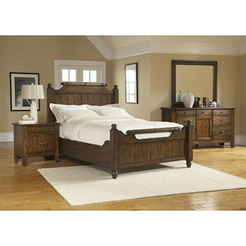 Attic Heirlooms Rustic Oak Bedroom Set Broyhill Furniture