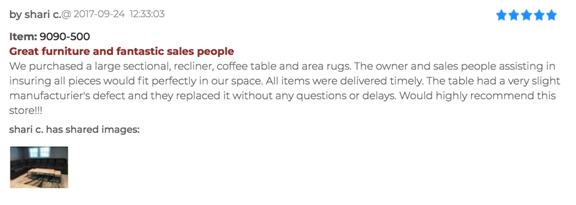 Furniture Store NJ Reviews