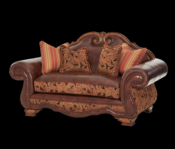 Aico Tuscano Leather Sofa 34915-brick-26