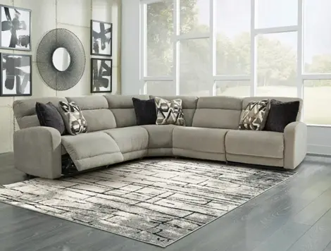 leather seating reciling sofa