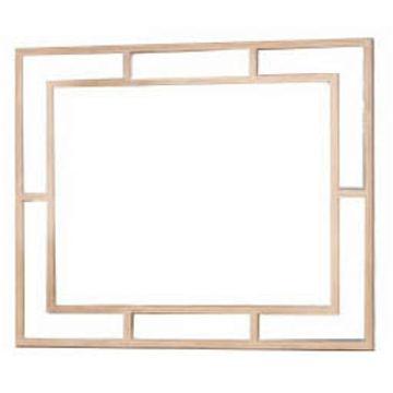 Aico Furniture Biscayne West Sand Wall Mirror 80260-102