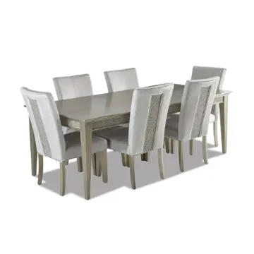 7-pc glitz glamour dining set