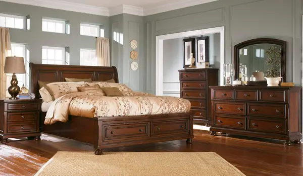 b697 queen sleigh storage bedroom
