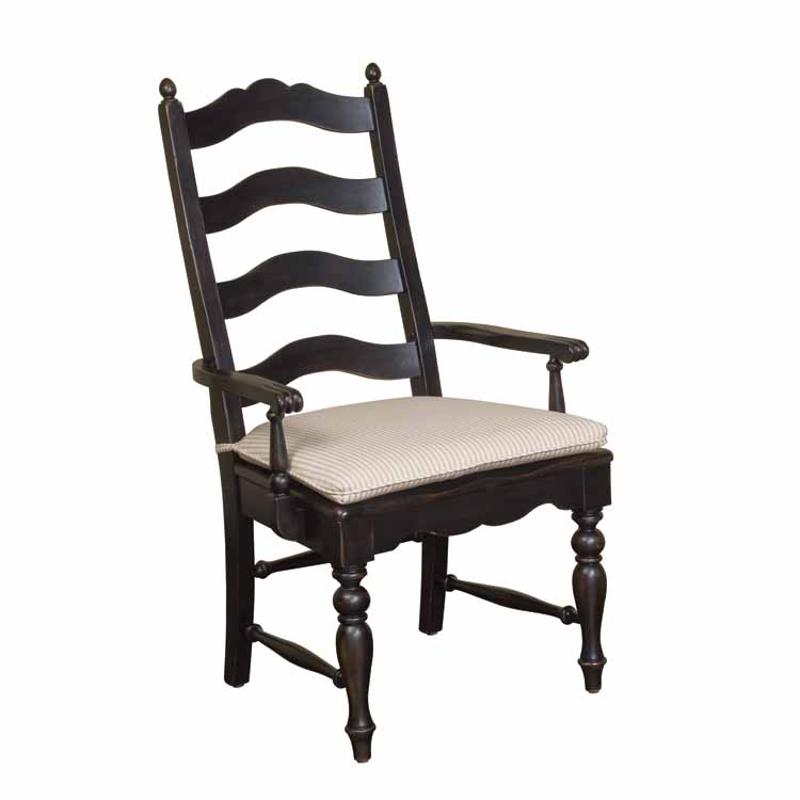 33 062b Kincaid Furniture Ladderback Arm Chair Black Ladderback Arm Chair Black 33 062b Kincaid Furniture Homecoming Pine Dining Room