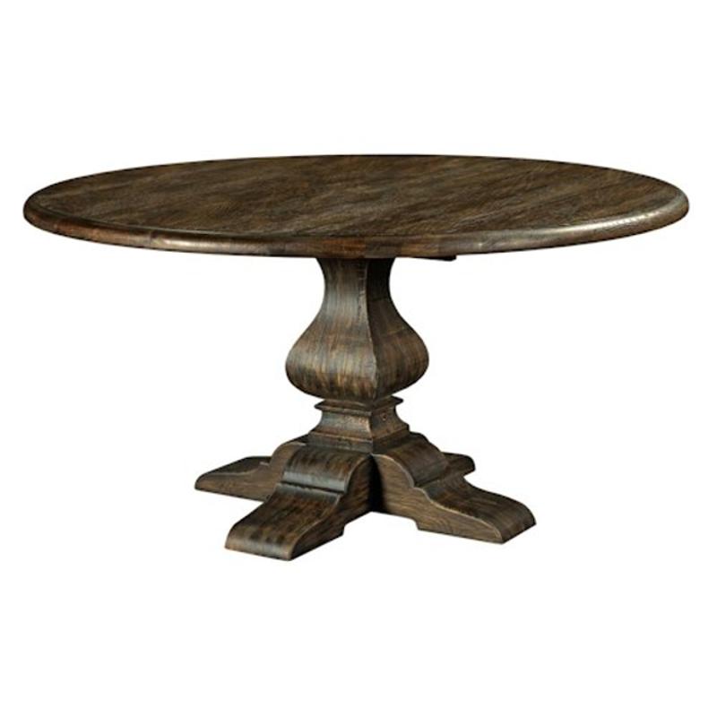 90 4179 Kincaid Furniture Artisans Pe 60 Round Table Wood Base Blk Forest