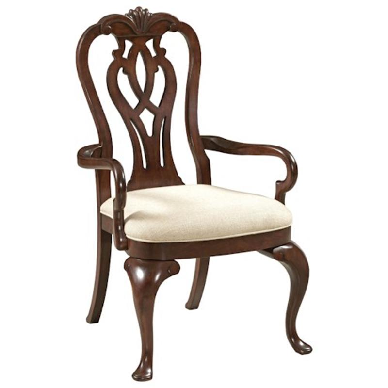 607 637 Kincaid Furniture Hadleigh Queen Anne Arm Chair 607 637 Kincaid Furniture Hadleigh Dining Room Chair