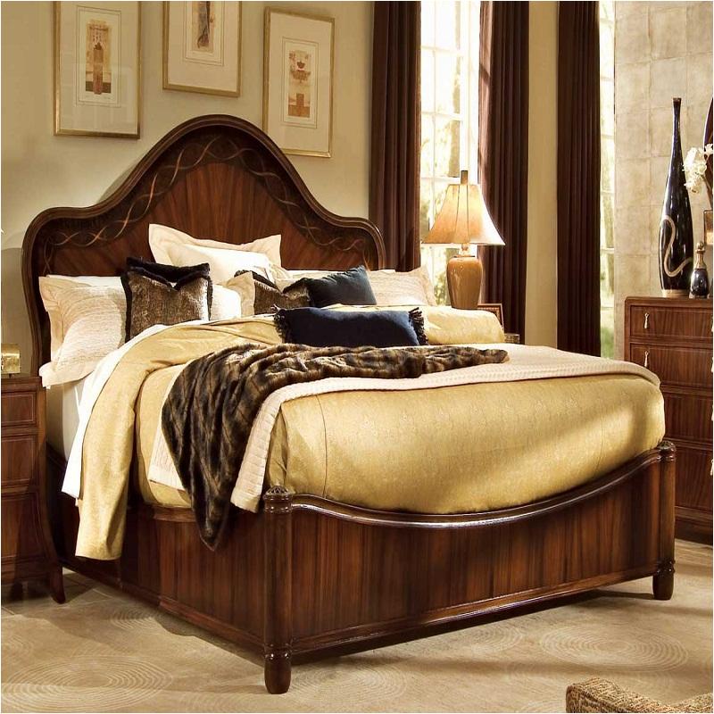 591 336 American Drew Furniture Bob Mackie Home Signature Eastern King Ribbon Panel Bed