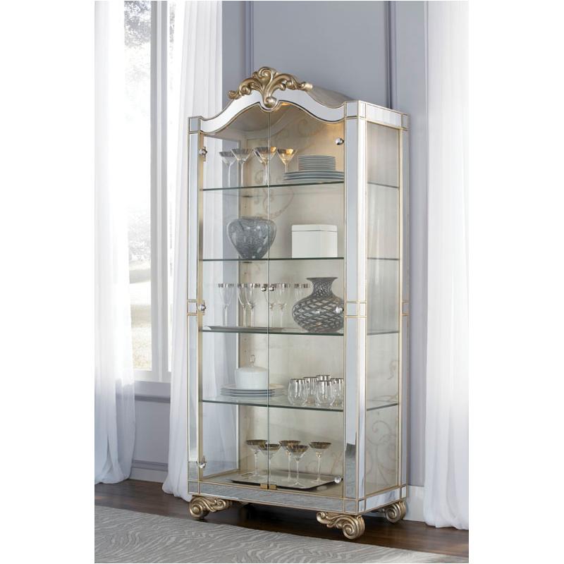 908 855 American Drew Furniture Curio Cabinet Silverleaf 908 855 American Drew Furniture Jessica Mcclintock Couture Silverleaf Curio Cabinet