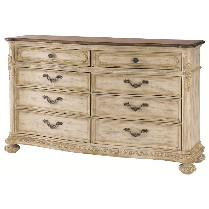 217 130w American Drew Furniture Jessica Mcclintock The Boutique White Veil Drawer Dresser White Veil With Revival
