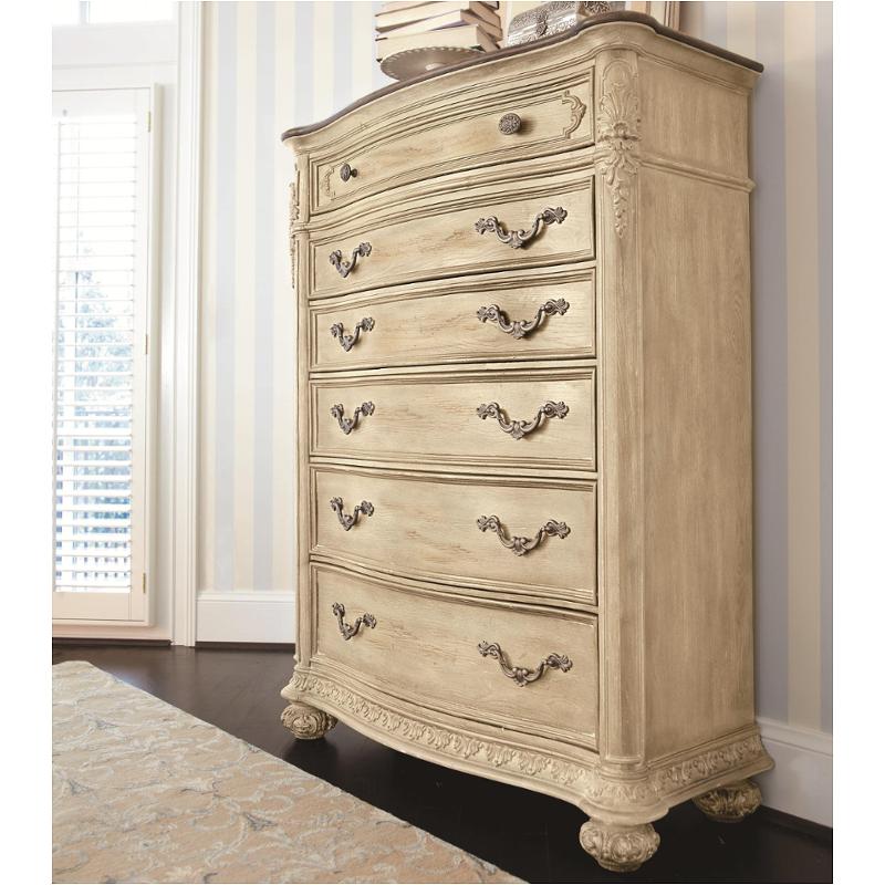 217 215w American Drew Furniture Jessica Mcclintock The Boutique White Veil Drawer Chest White Veil With Revival Top
