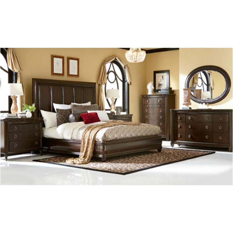 308 313 American Drew Furniture Bob Mackie Home Queen Croc Panel Bed With Platform Fb