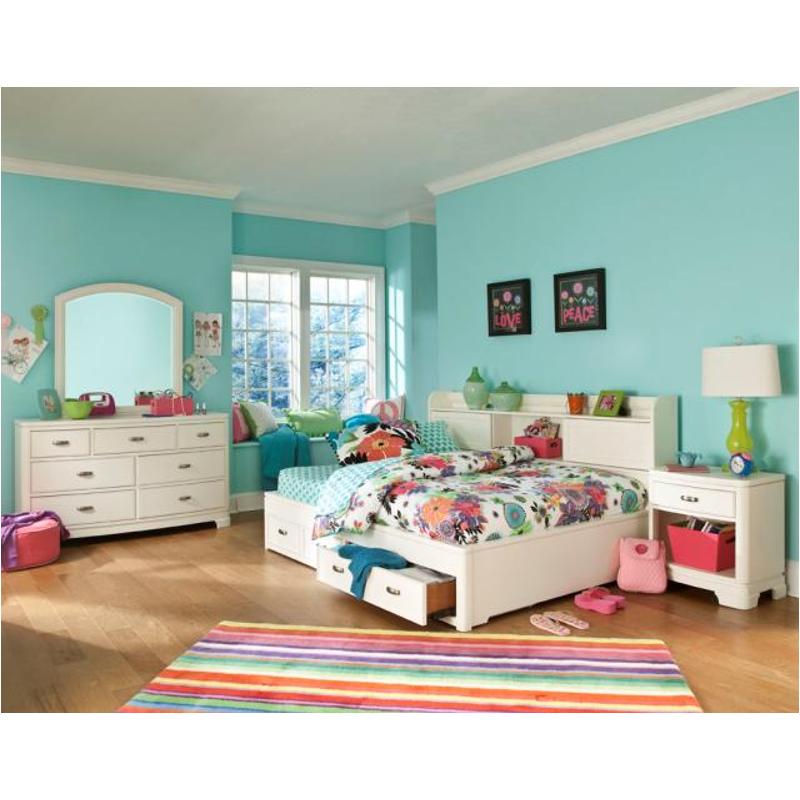 9910 5500 Fl Legacy Classic Furniture Park City White Bed 9910 5500 Fl Legacy Classic Furniture Park City White Full Lounge Bookcase Storage Bed