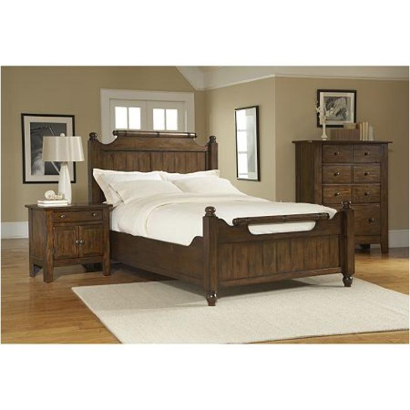 439958ck Broyhill Furniture Attic Heirlooms Rustic Oak Bed