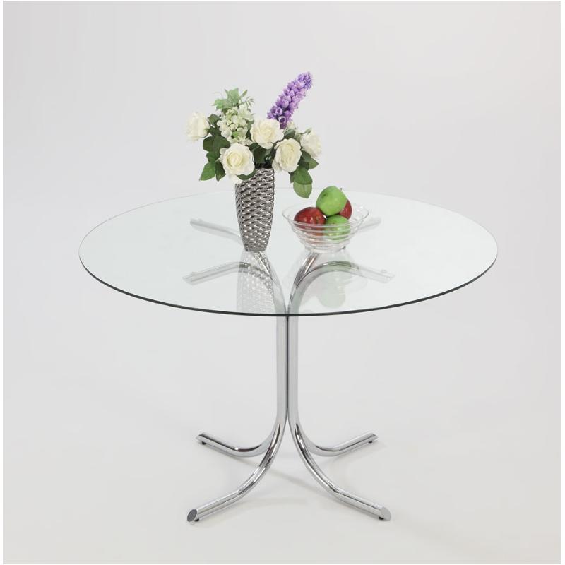 Cece Gl42 T C Chintaly Imports Furniture Chrome Table Cece Gl42 T C Chintaly Imports Furniture Dining Room Dinette Table