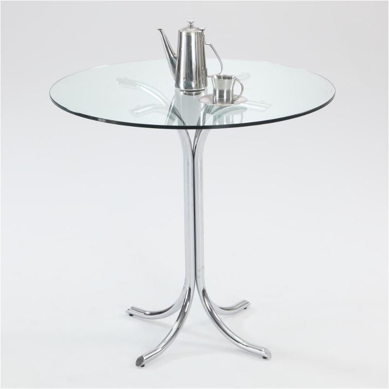 Cece Gl36 T C Chintaly Imports Furniture Chrome Counter Cece Gl36 T C Chintaly Imports Furniture Dining Room Counter Height Table