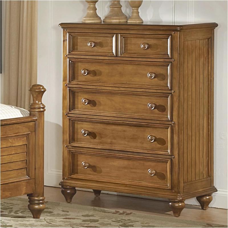 1656 72 Flexsteel Wynwood Furniture Drawer Chest Honey Pine