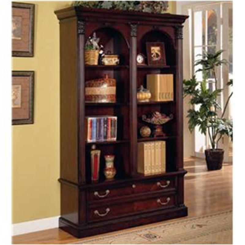 1203081 Flexsteel Wynwood Furniture Wellington Double Bookcase