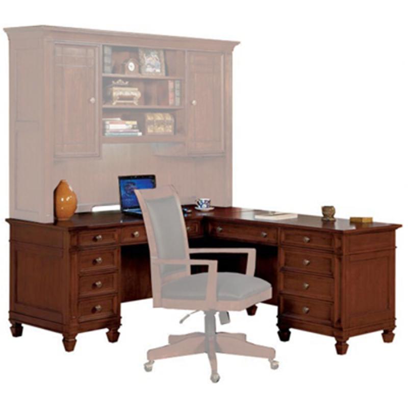 1308480 Flexsteel Wynwood Furniture Artisan Home Office L Desk