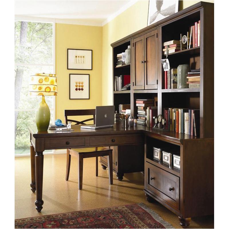 Icb 6945 Bch Aspen Home Furniture Peninsula Desk Brown Cherry