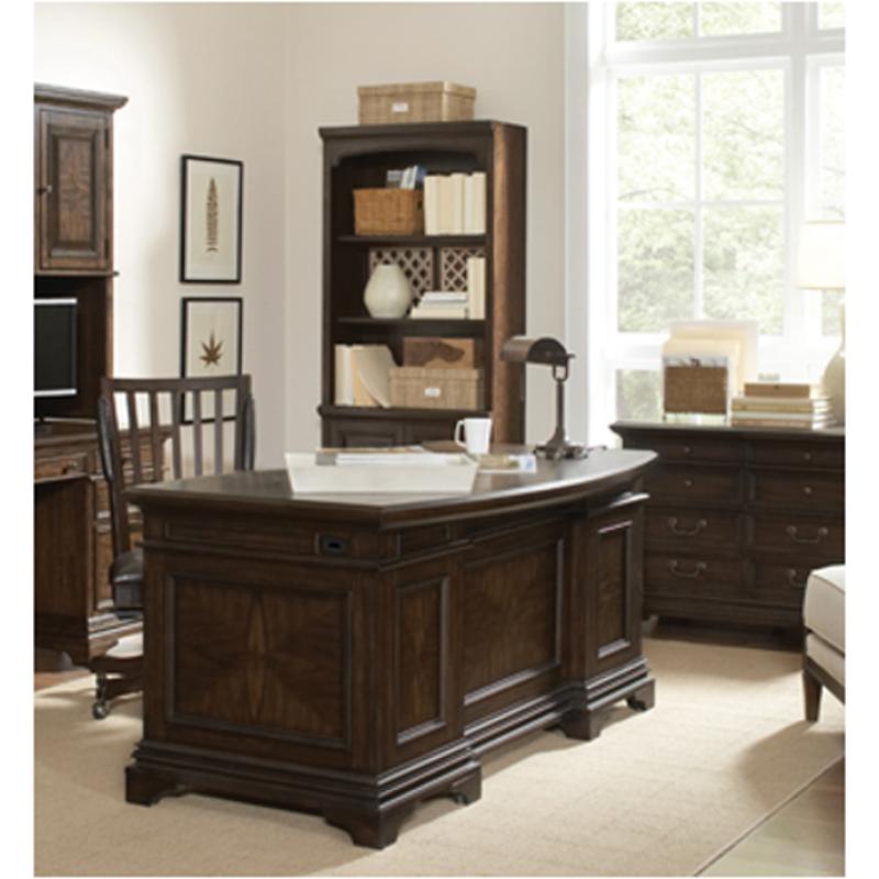 I24 303 Aspen Home Furniture Essex 66in Curved Executive Desk