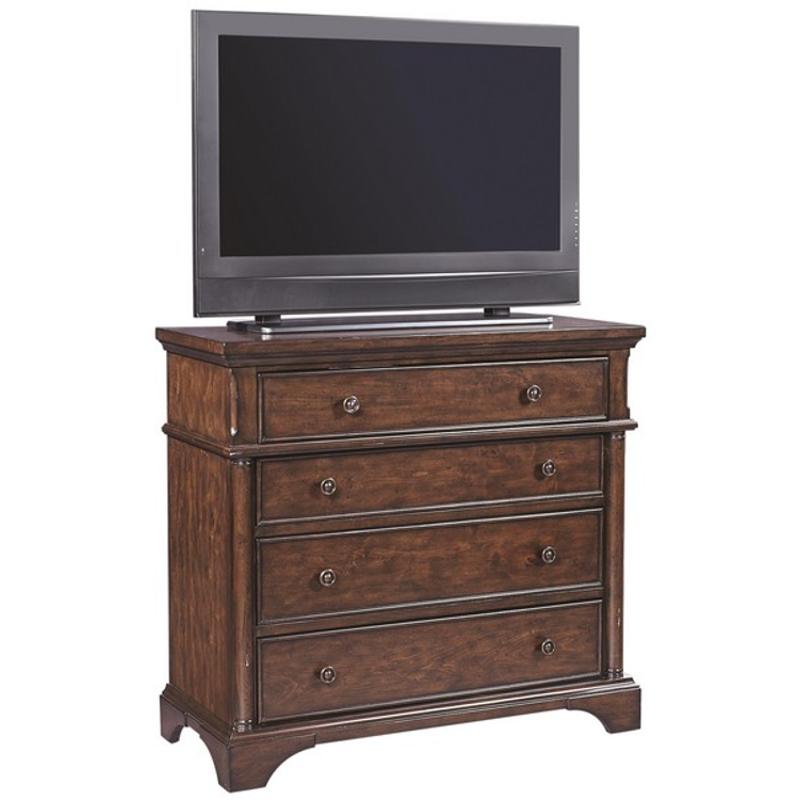 I08 486 Aspen Home Furniture Bancroft Liv360 Entertainment Chest
