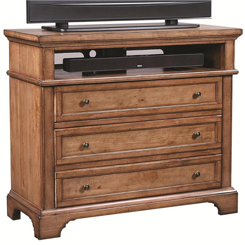I09 486 Aspen Home Furniture Alder Creek Liv360 Entertainment Chest