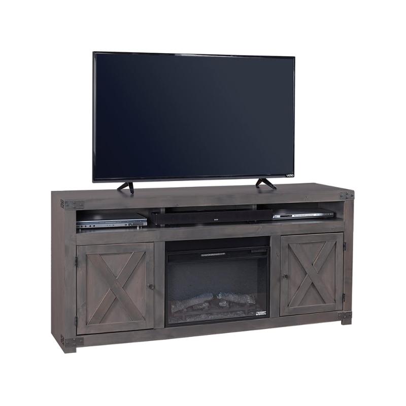 Df1904 Gry Aspen Home Furniture 72 Inch Fireplace Console
