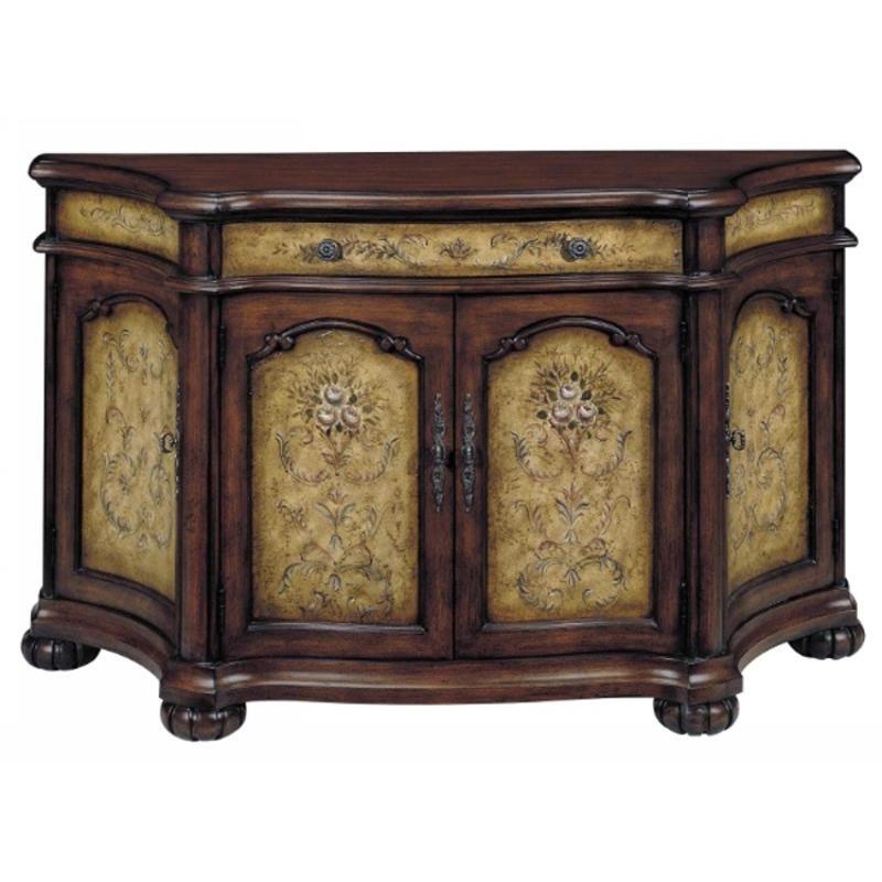 11334 Stein World Accent Credenza 4dr 1dw Wrm Brn Drk Honey