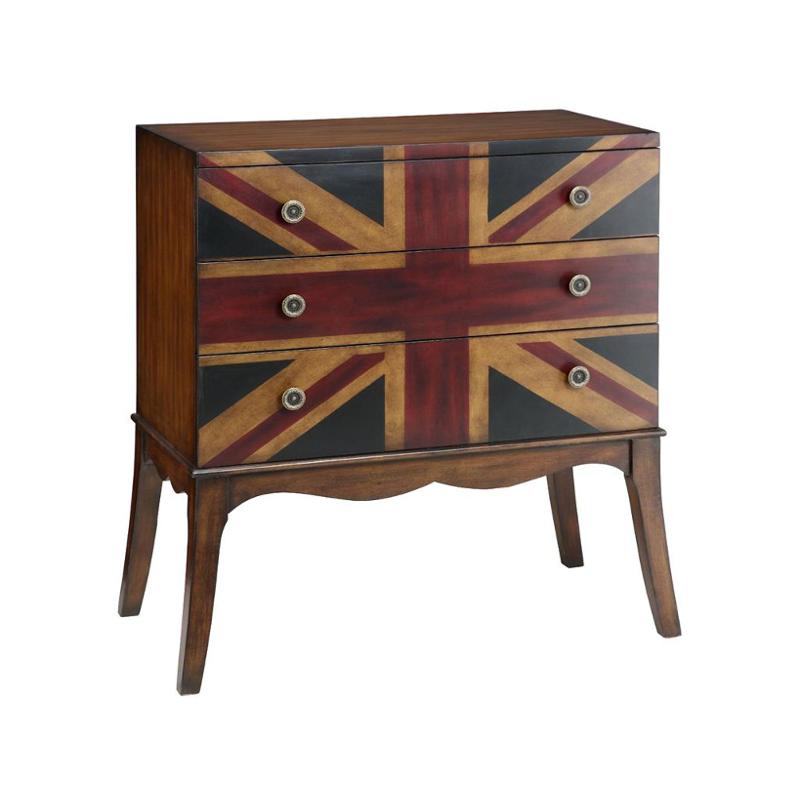 47574 Stein World Accent Accent Chest Chest 3 Drawer Union Jack