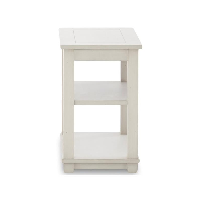 300 810 Klaussner Furniture Chambers White End Table