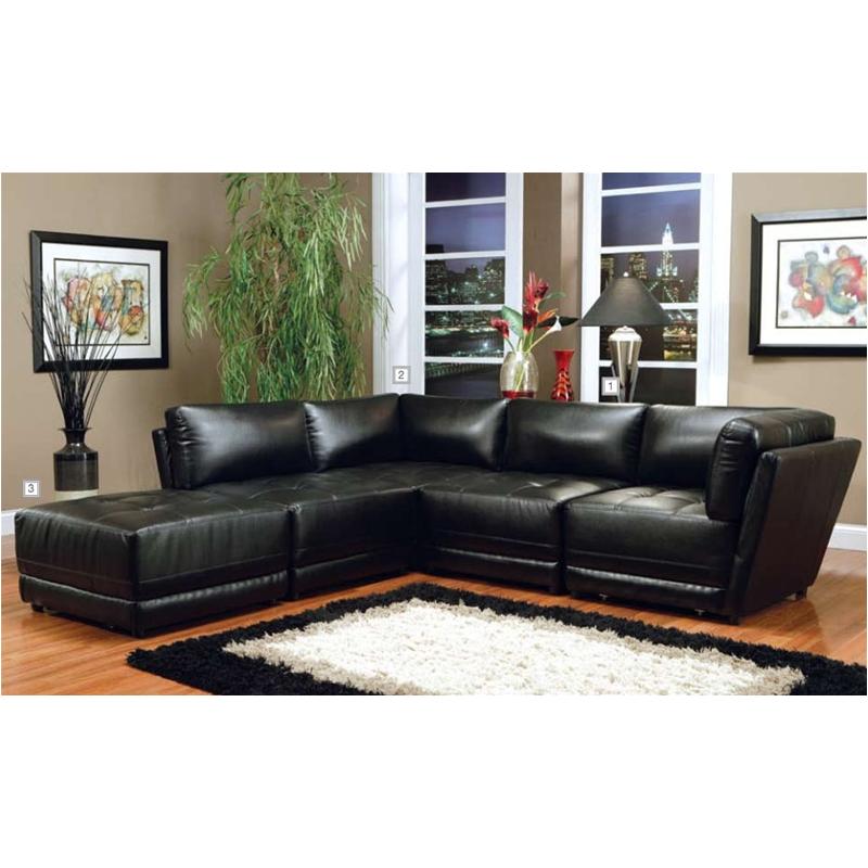 500893 coaster furniture kayson black living room ottoman