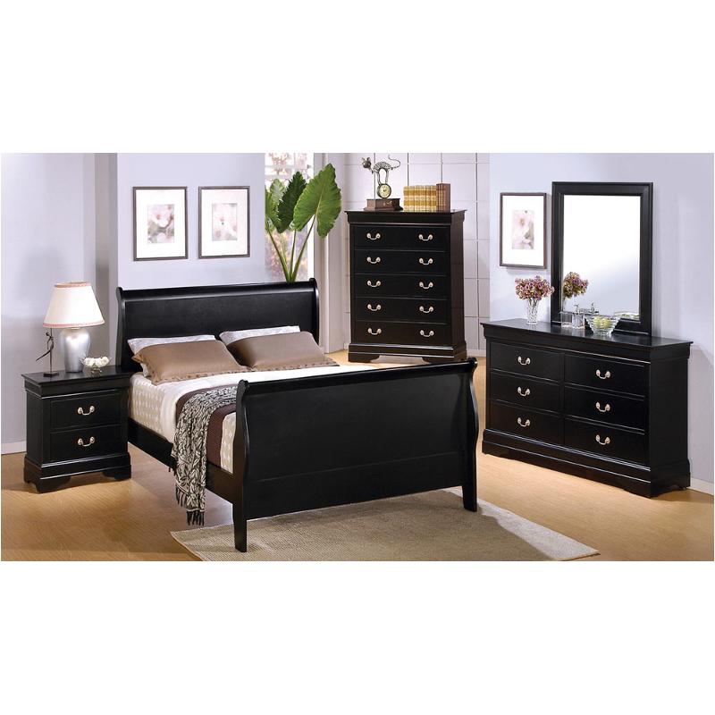 201071qb1 Coaster Furniture Queen Sleigh Bed 201071qb1 Coaster Furniture Louis Philippe Black Bedroom Bed