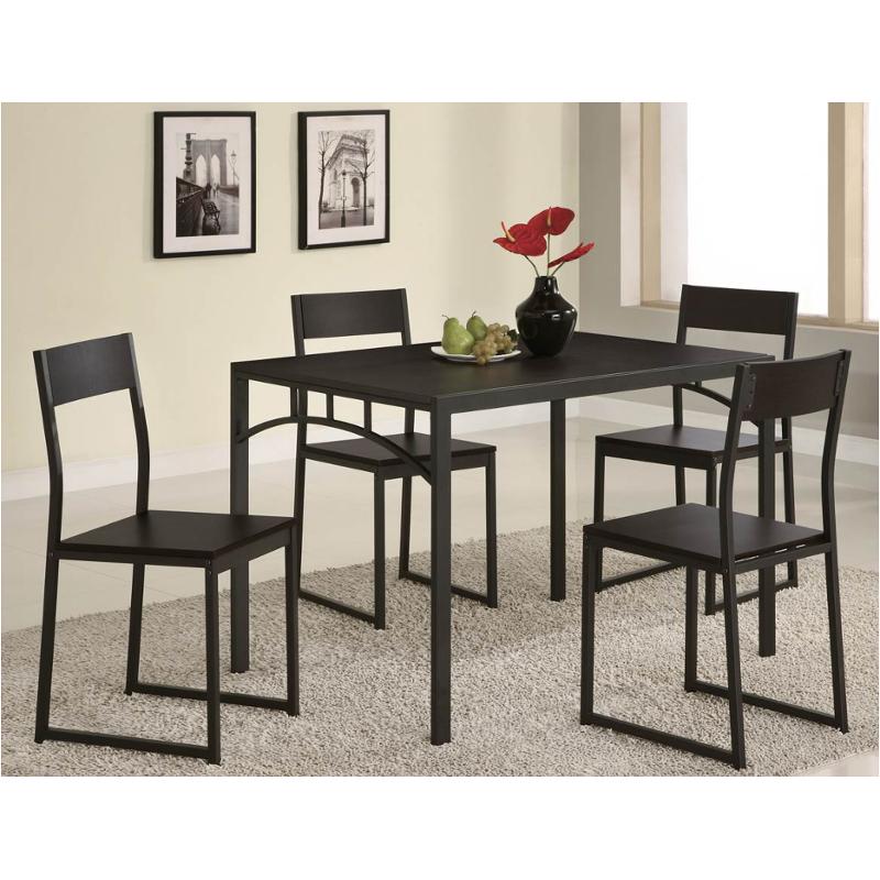 120569 Coaster Furniture 5 Pc Dining Table And Chair Set