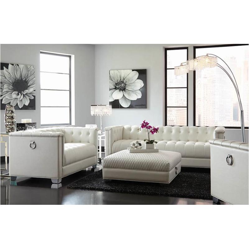 505391 Coaster Furniture Chaviano Silver Living Room Sofa