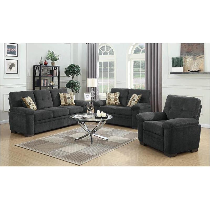 506584 Coaster Furniture Fairbairn Charcoal Sofa