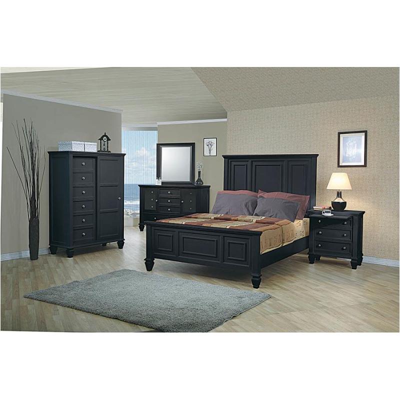 201829ke Coaster Furniture Sandy Beach Black Eastern King Bed 201829ke Coaster Furniture Sandy Beach Black Bedroom Bed