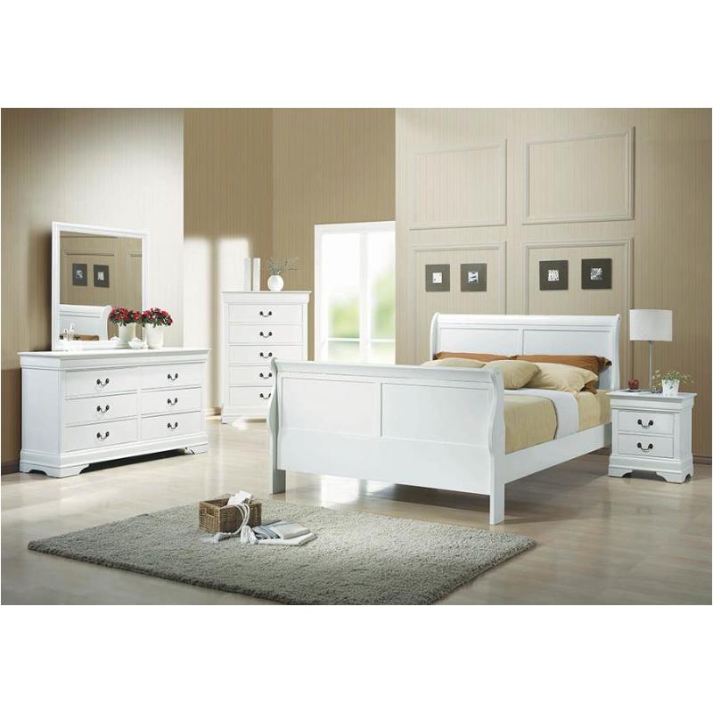 204691f Coaster Furniture Louis Philippe White Full Bed