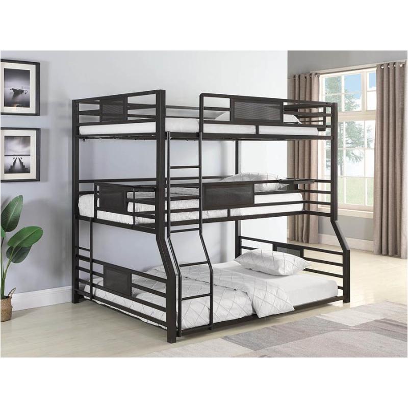 460561 Coaster Furniture Full Twin Xl Queen Triple Bunk Bed 460561 Coaster Furniture Barzini Kids Room Bed