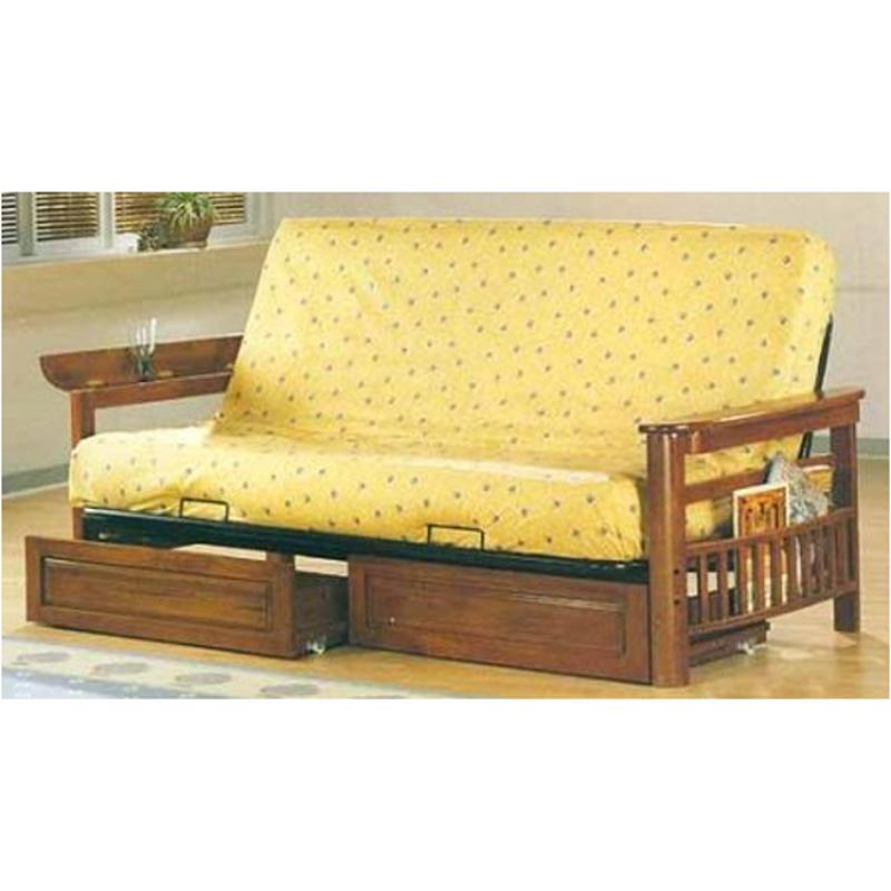 4076 Coaster Furniture Futons Living Room Futon Under Drawer Set