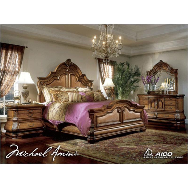34012 26 Aico Furniture Tuscano Queen Mansion Bed