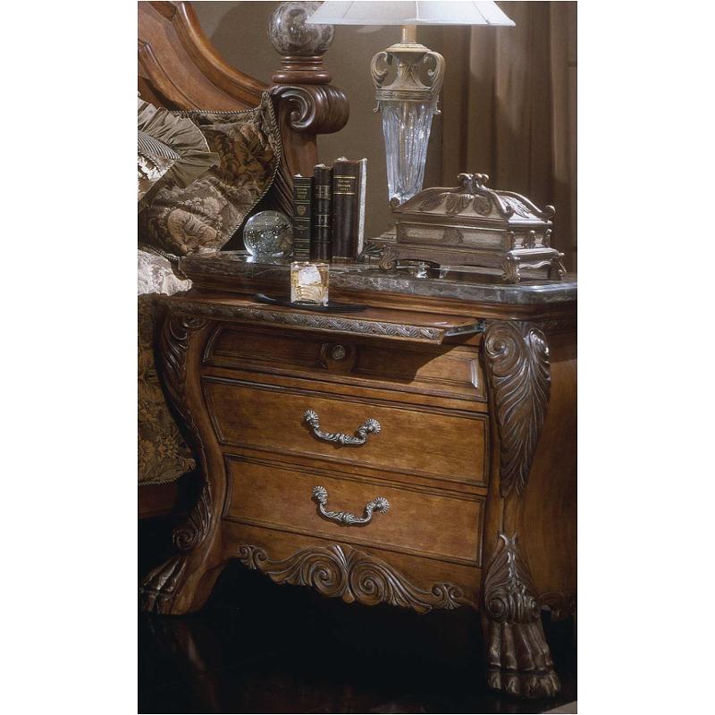 60040-23 aico furniture eden bedroom bedside chest - amaretto