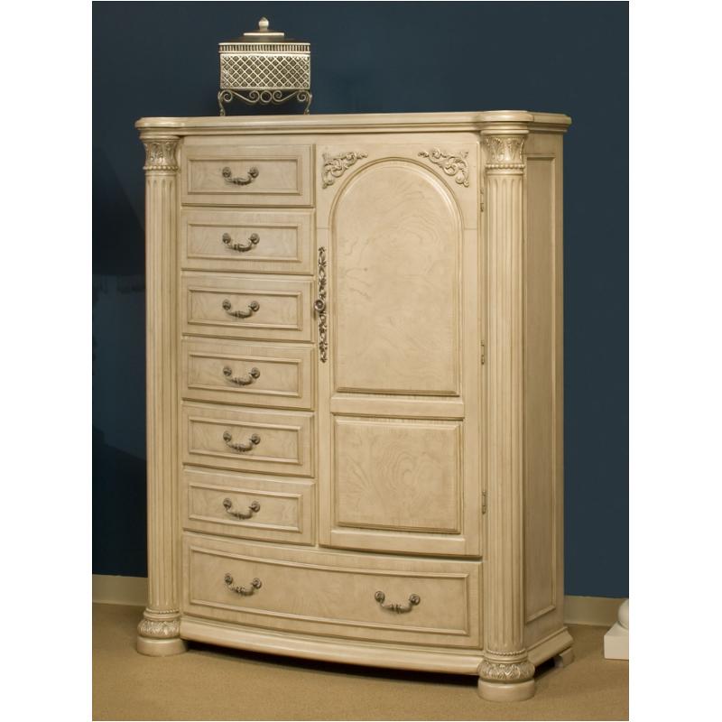 N53070 03 Aico Furniture Monte Carlo Ii Gentlemens Chest Silver Pearl