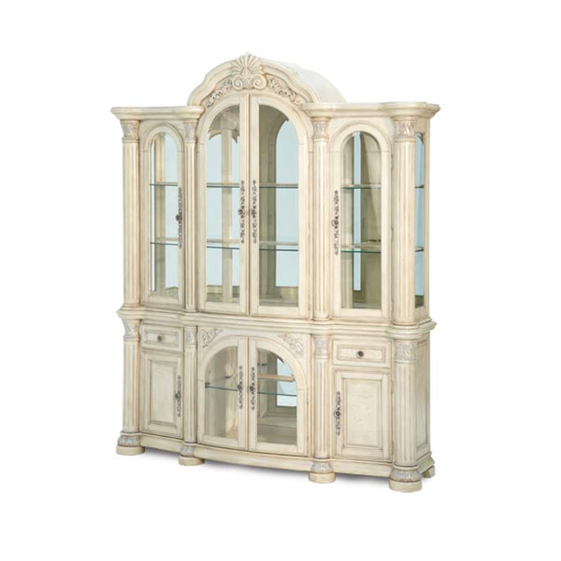 N53005r 03 Aico Furniture Monte Carlo Ii China And Buffet Silver Pearl