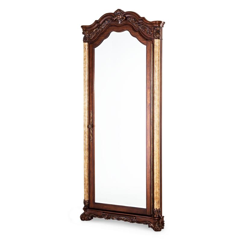 61062 29 Aico Furniture Accent Wall Mirror With Storage
