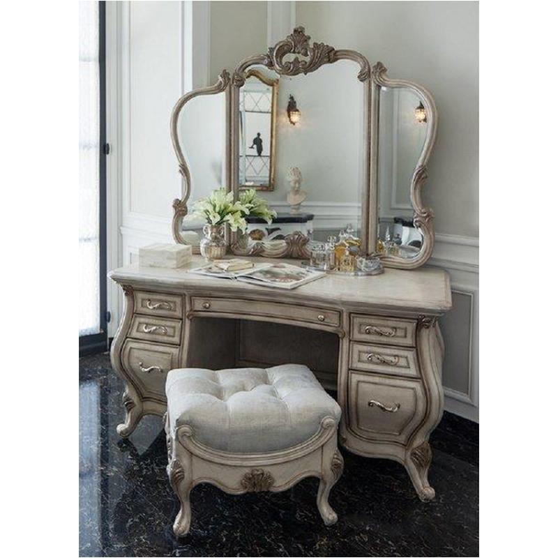 09058 201 Aico Furniture Platine De Royale Vanity Champagne 09058 201 Aico Furniture Platine De Royale Bedroom Vanitie